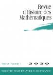 Revue d&#39;histoire des mathématiques（或：REVUE D HISTOIRE DES MATHEMATIQUES）《数学史杂志》