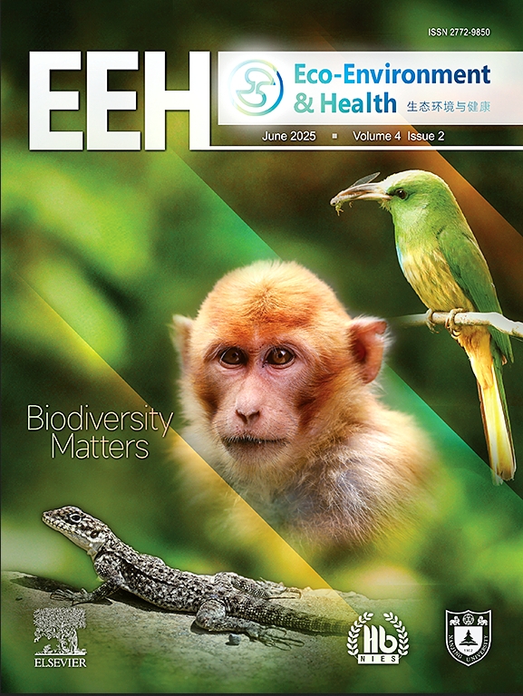 生态环境与健康（英文）（Eco-Environment & Health）（国际刊号）（OA期刊）
