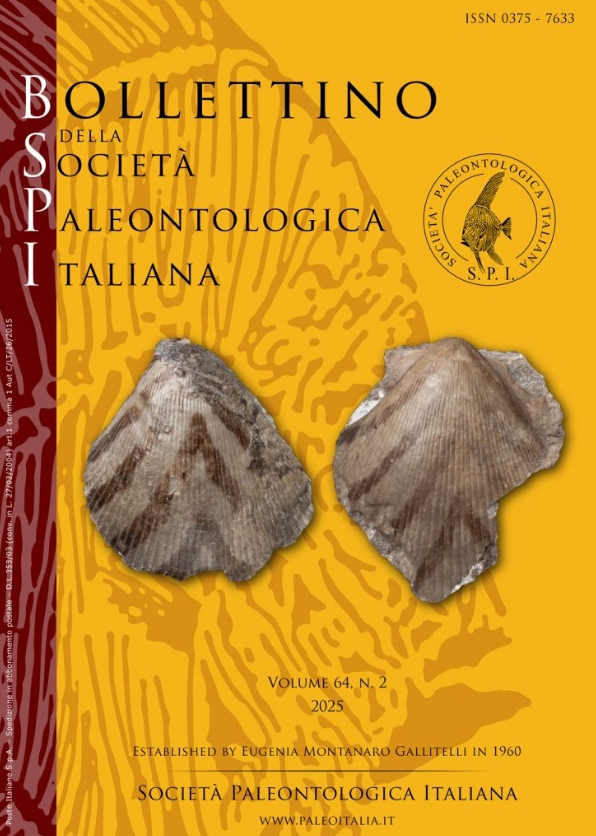 Bollettino della Società Paleontologica Italiana（或：BOLLETTINO DELLA SOCIETA PALEONTOLOGICA ITALIANA）《意大利古生物学学会通报》