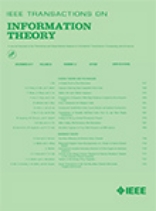IEEE Transactions on Information Theory《IEEE信息论汇刊》