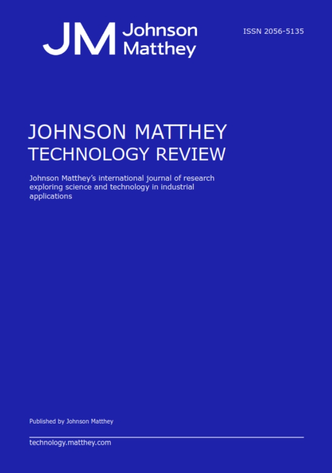 Johnson Matthey Technology Review《庄信万丰技术评论》